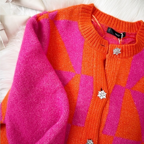 Mango Geometric Cardigan - Picture 8 of 16